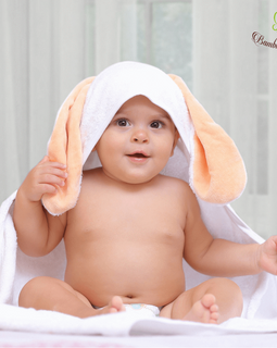 Bamboo Viscose Amber Bunny Hooded Towel & 2 Washcloths